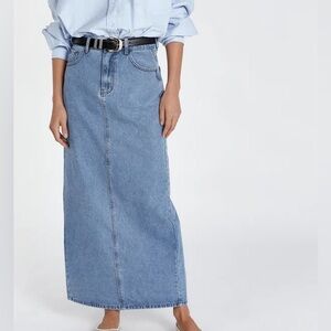 DISSH Blue Denim Maxi Skirt